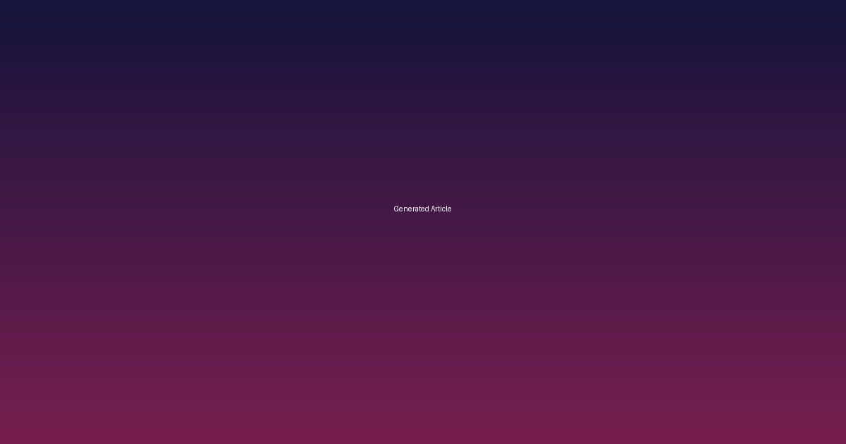 Generated Article